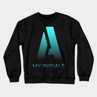 Letter A Alphabet Elegance Crewneck Sweatshirt